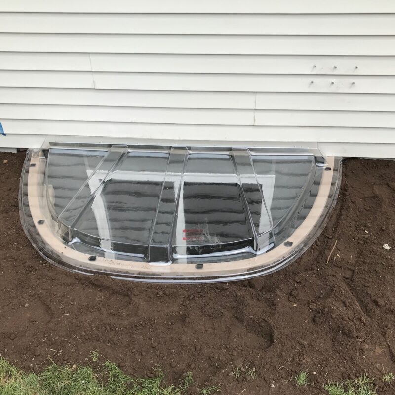 DuraWell Egress Window Well Install with Cover