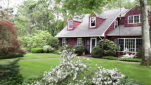 Country home with trees in yard